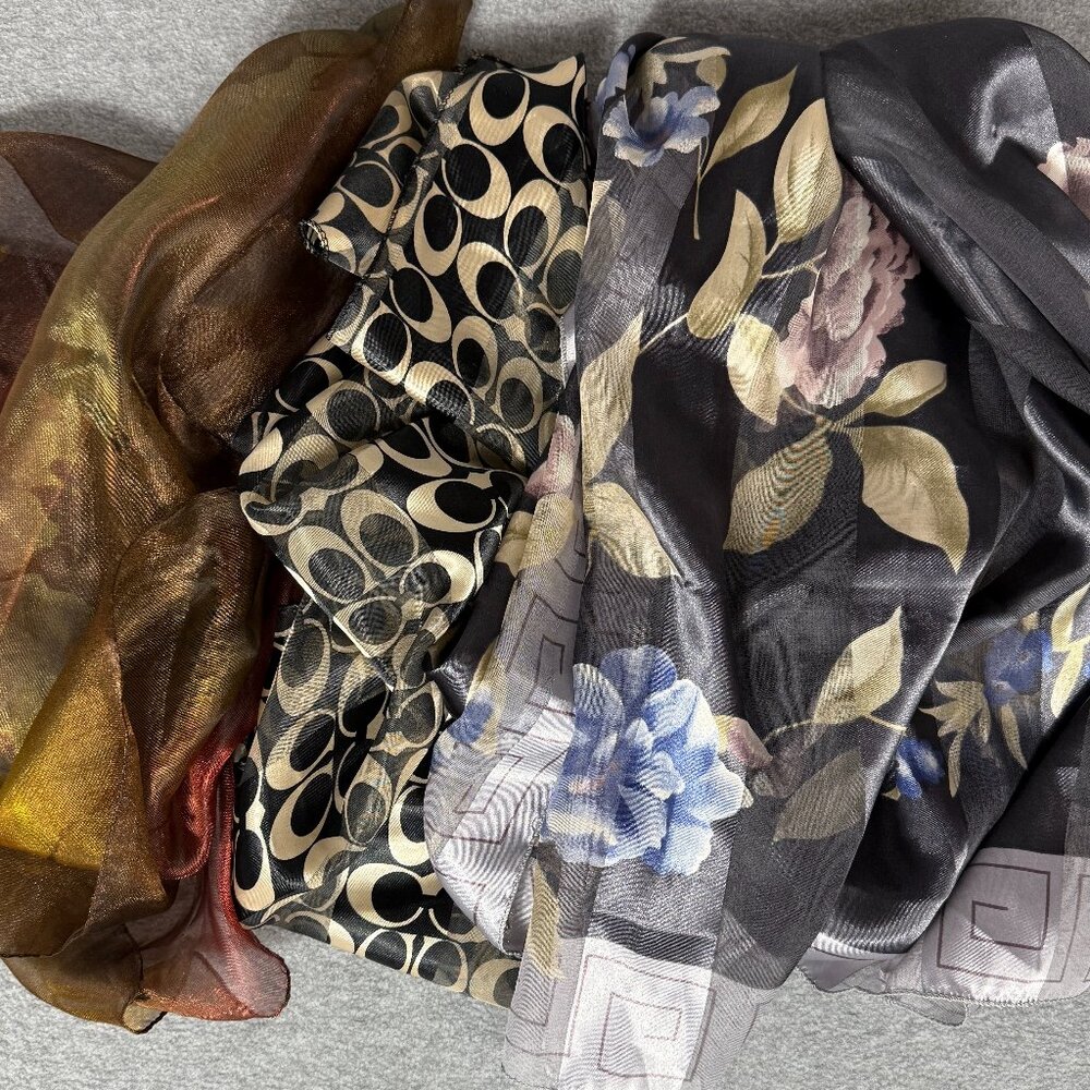 Ladies Scarves. Assorted Colors And Patterns. Set… - image 1
